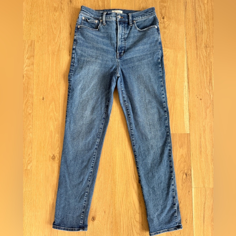 Madewell The Perfect Vintage Jean Size 28T High Rise Straight Leg Medium Wash